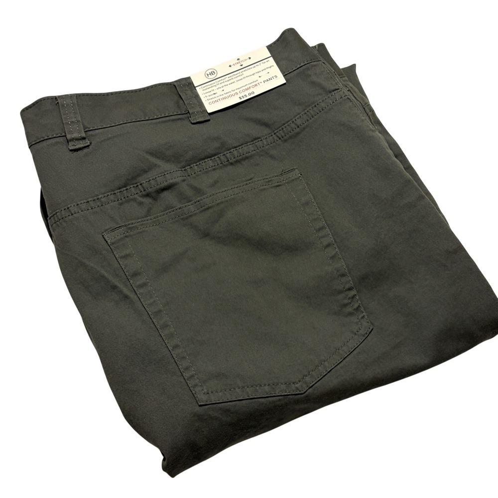 Harbor Bay Mens Continuous Comfort Loose Fit Stretch Pants Grey DXL 48x34
